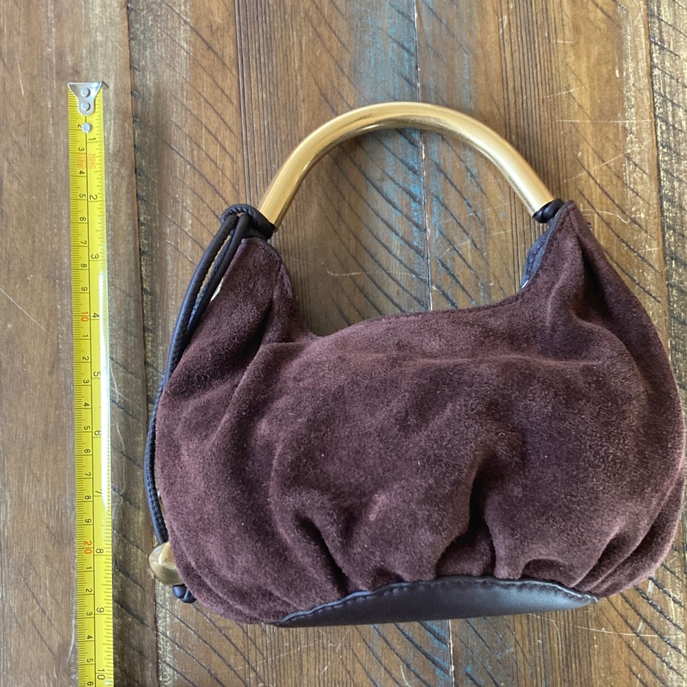 Women’s Madewell Camren Bag New NWT Brown Suede - Picture 6 of 7
